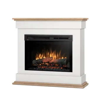 Warmtec Lenox wkład Dimplex 26" XHD Optiflame - biały mat, jasny dąb