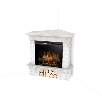 Warmtec Porto narożny wkład Dimplex 23" XHD Optiflame - biała sosna