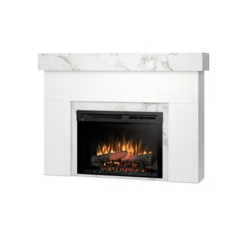 Warmtec Aven wkład Dimplex 26" XHD Optiflame - biały mat, marmur crystal