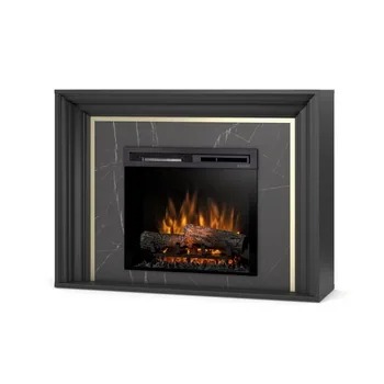 Warmtec Lanini wkład Dimplex 28" XHD Optiflame - czarny mat, marmur czarny