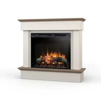 Warmtec Tormes wkład Dimplex 28" XHD Optiflame - kaszmirowy, dąb Casella brązowy