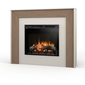 Warmtec Zuni wkład Dimplex 28" XHD Optiflame - kaszmirowy, dąb Casella brązowy